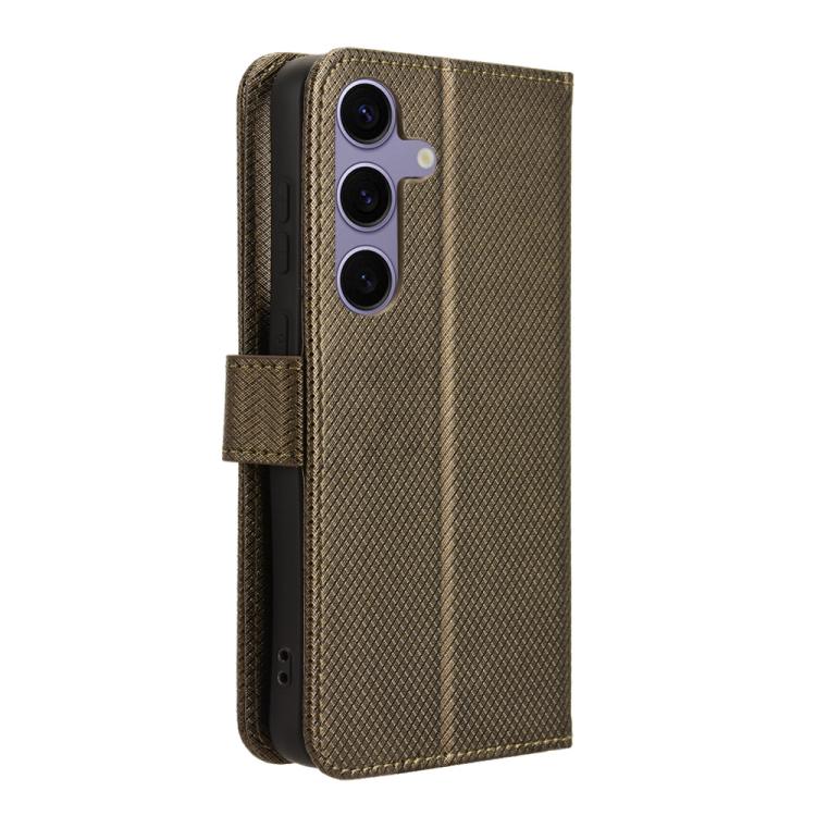 For Samsung Galaxy S25 5G Diamond Texture Leather Phone Case