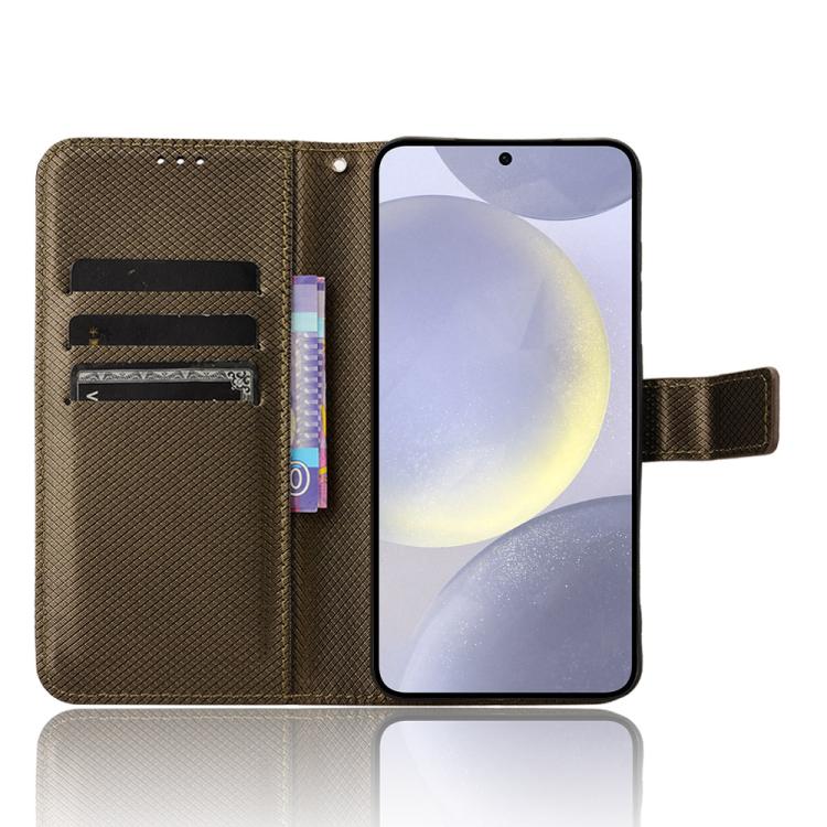 For Samsung Galaxy S25 FE 5G Diamond Texture Leather Phone Case
