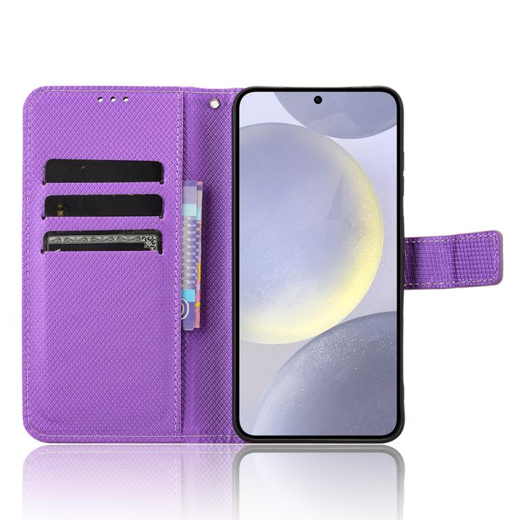 For Samsung Galaxy S25 FE 5G Diamond Texture Leather Phone Case