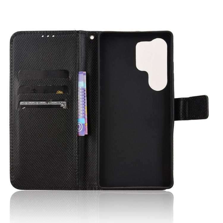 For Samsung Galaxy S26 Ultra 5G Diamond Texture Leather Phone Case