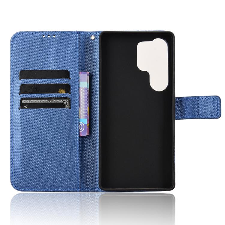 For Samsung Galaxy S26 Ultra 5G Diamond Texture Leather Phone Case