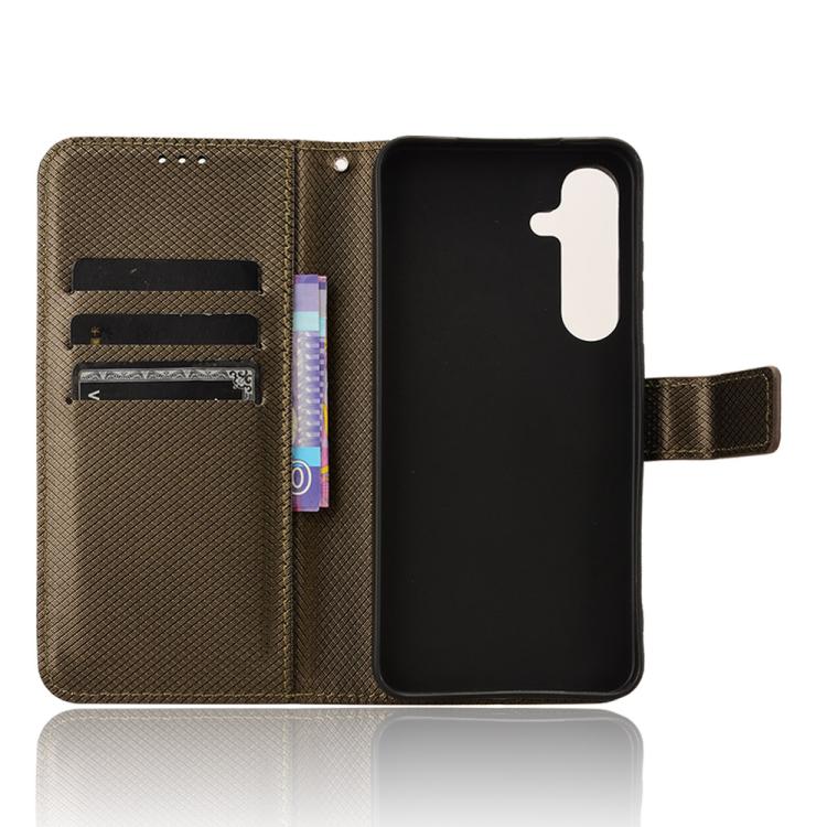 For Samsung Galaxy S26+ 5G Diamond Texture Leather Phone Case