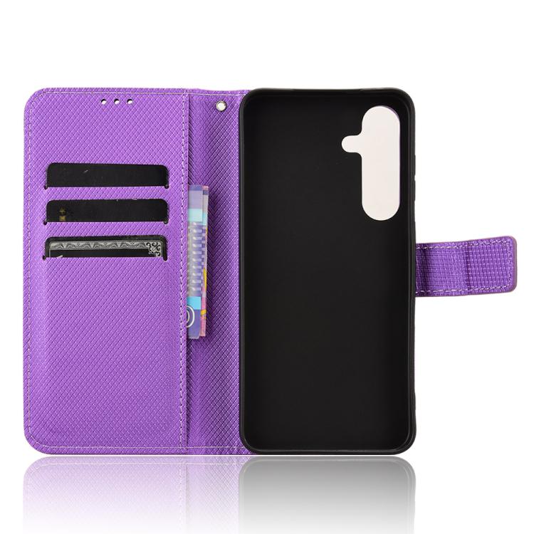 For Samsung Galaxy S26+ 5G Diamond Texture Leather Phone Case