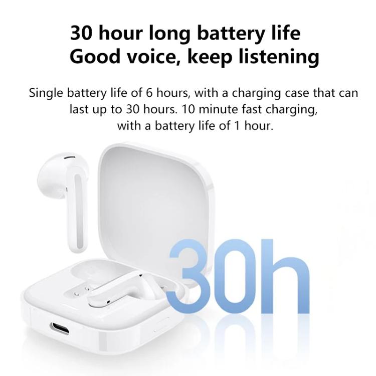 Original Xiaomi Air 4 SE Dual-Mic Call Noise Cancelling Bluetooth Earphones - White