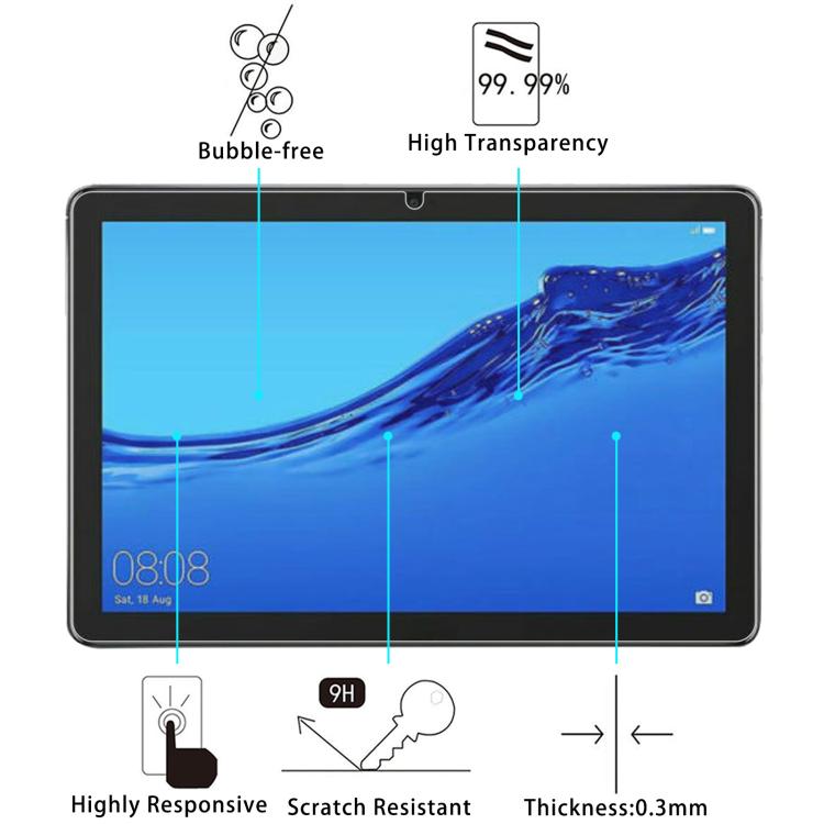 For Biegedy Tablet B29 10.1 9H 0.3mm Explosion-proof Tempered Glass Film