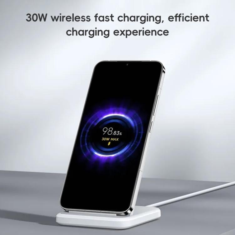 Original Xiaomi 30W Vertical Stand Wireless Charger - White
