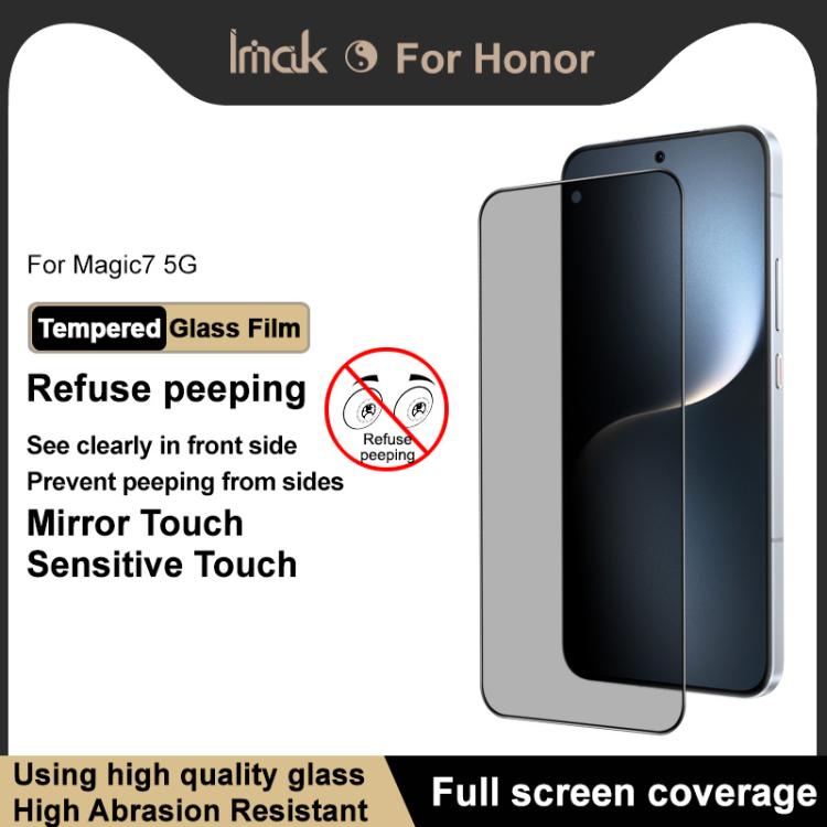 For Honor Magic7 imak HD Full Screen Privacy Tempered Glass Protective Film
