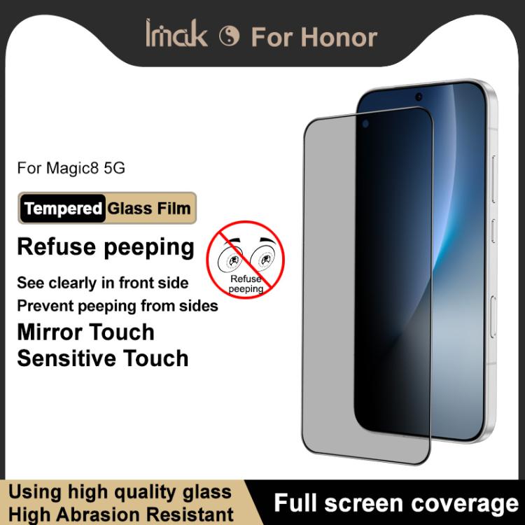 For Honor Magic8 imak HD Full Screen Privacy Tempered Glass Protective Film