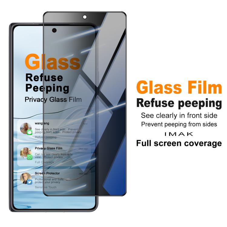 For Honor Magic V6 imak HD Full Screen Privacy Tempered Glass Protective Film