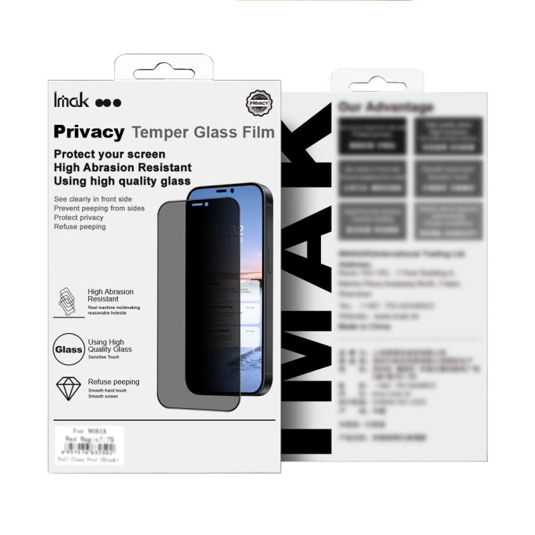 For Honor Magic V6 imak HD Full Screen Privacy Tempered Glass Protective Film
