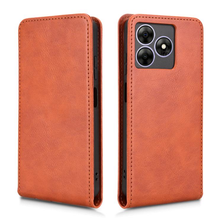For Blackview Wave 8 / 8C / Oscal Flat 2 Magnetic Vertical Flip Leather Phone Case