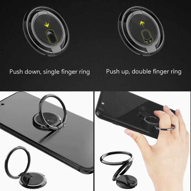 Double Buckle Magic Magnetic Ring Holder(Rose Gold)