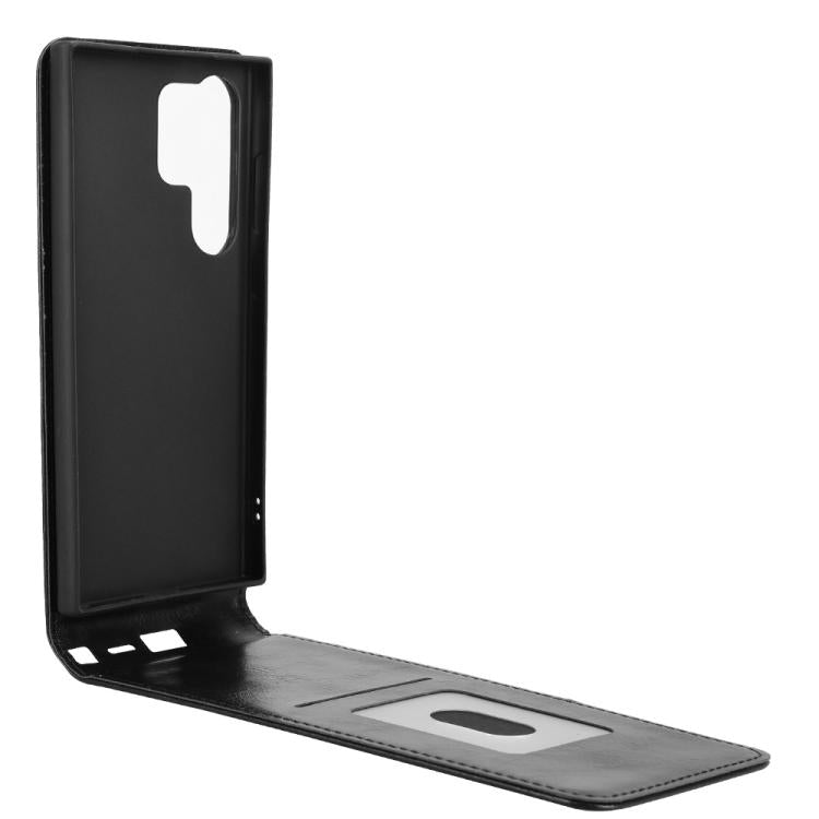 For Samsung Galaxy S24 Ultra 5G Magnetic Vertical Flip Leather Phone Case