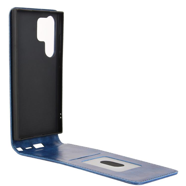 For Samsung Galaxy S24 Ultra 5G Magnetic Vertical Flip Leather Phone Case