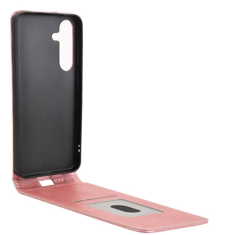 For Samsung Galaxy S25+ 5G Magnetic Vertical Flip Leather Phone Case