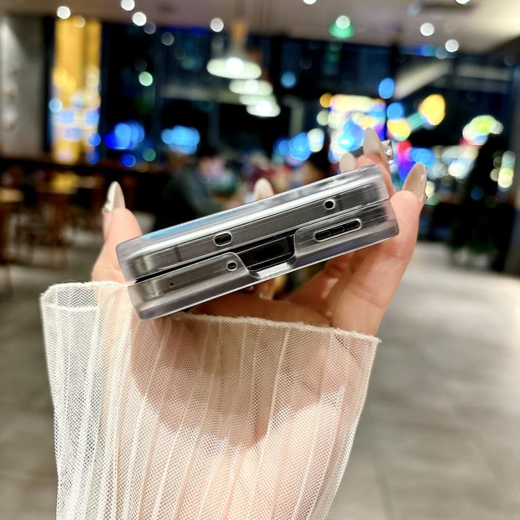 For OPPO Find N3 Flip Transparent Edge PC Folding Phone Case