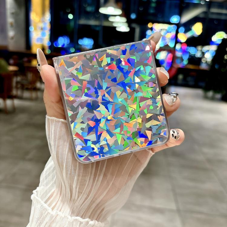For OPPO Find N2 Flip Transparent Edge PC Folding Phone Case