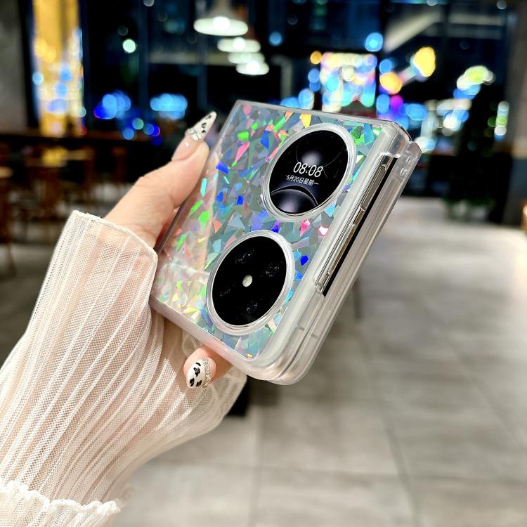 For Huawei P50 Pocket Transparent Edge PC Folding Phone Case