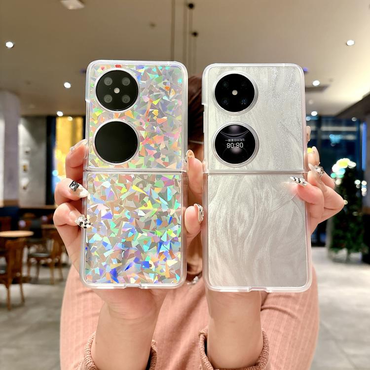 For Huawei P50 Pocket Transparent Edge PC Folding Phone Case
