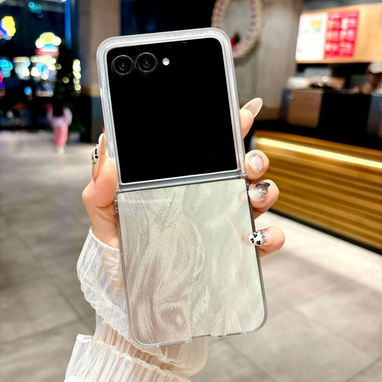 For Motorola Razr 50 Transparent Edge PC Folding Phone Case