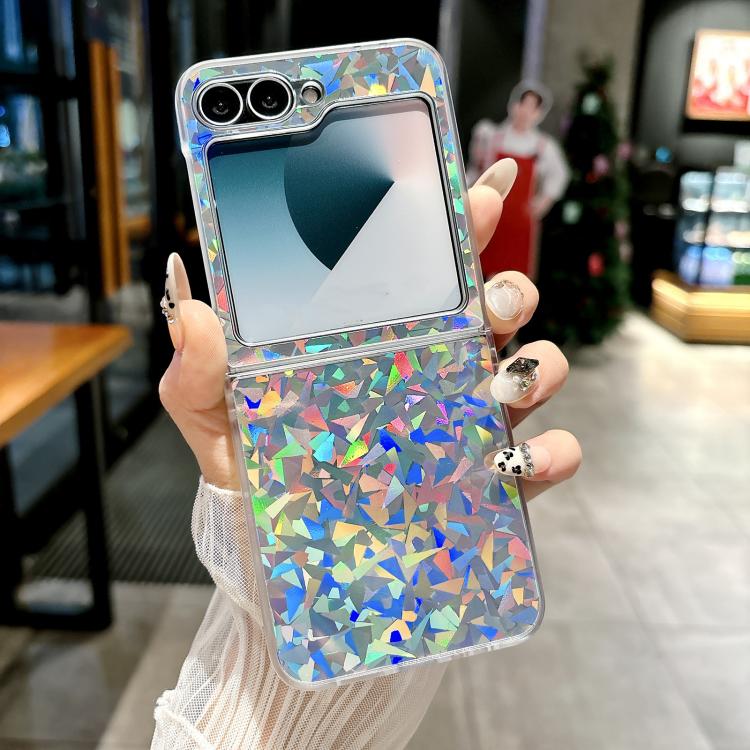 For Samsung Galaxy Z Flip5 5G Transparent Edge PC Folding Phone Case