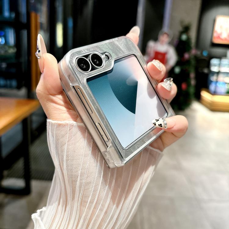 For Samsung Galaxy Z Flip5 5G Transparent Edge PC Folding Phone Case