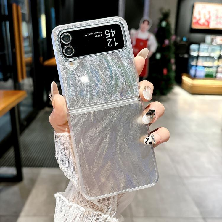 For Samsung Galaxy Z Flip4 5G Transparent Edge PC Folding Phone Case