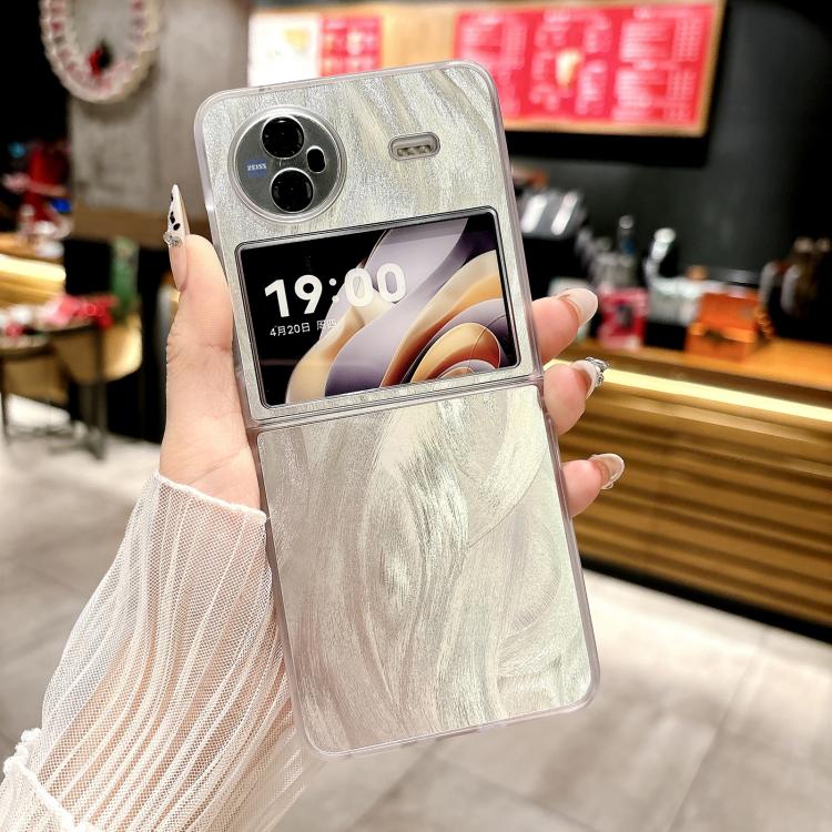 For vivo X Flip Transparent Edge PC Folding Phone Case