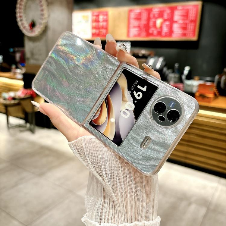 For vivo X Flip Transparent Edge PC Folding Phone Case