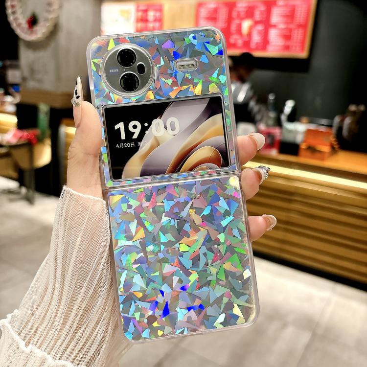For vivo X Flip Transparent Edge PC Folding Phone Case