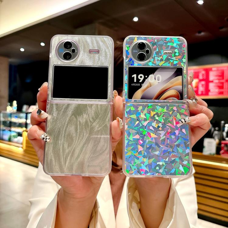 For vivo X Flip Transparent Edge PC Folding Phone Case