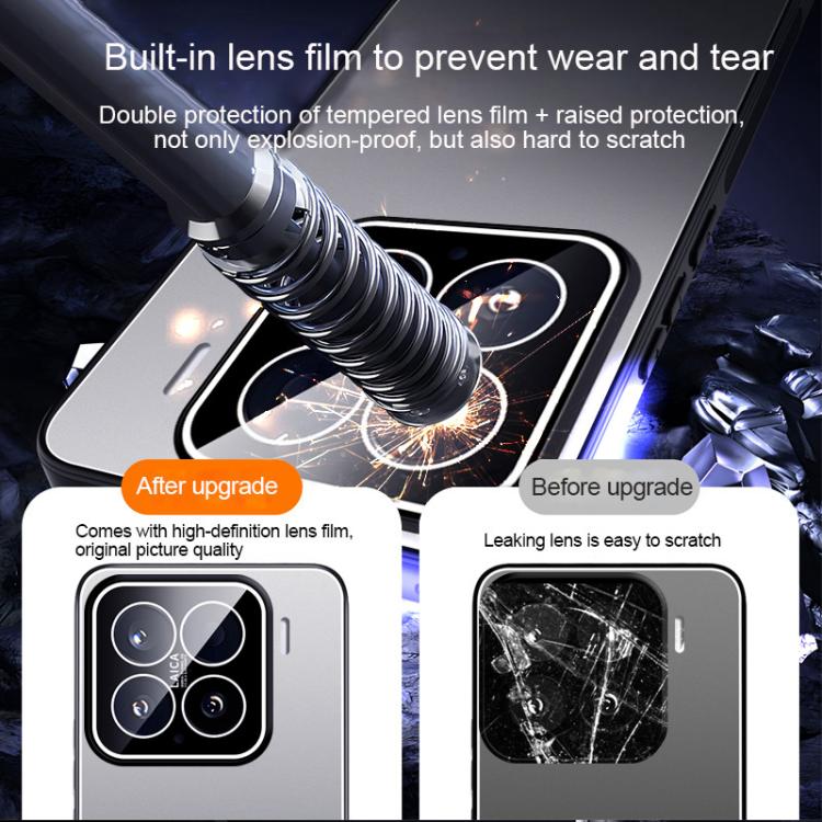 For Xiaomi 15 Ice Aluminum Metal Explosion-proof Frosted Phone Case