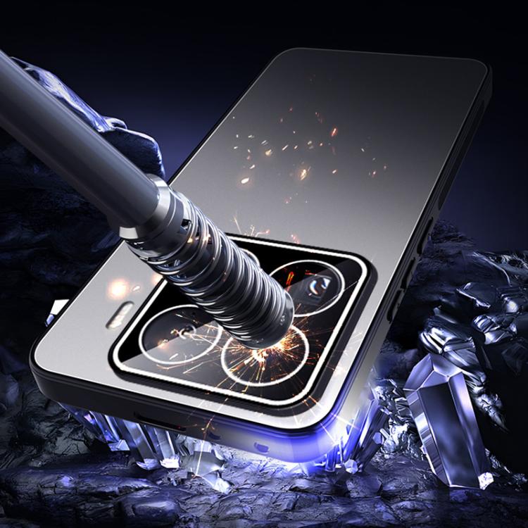 For Xiaomi 15 Pro Ice Aluminum Metal Explosion-proof Frosted Phone Case