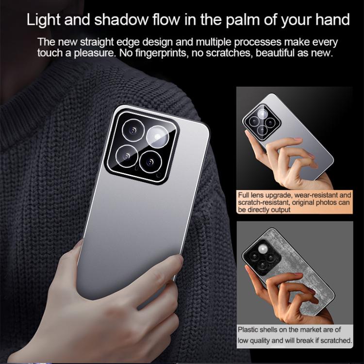 For Xiaomi 14 Ice Aluminum Metal Explosion-proof Frosted Phone Case