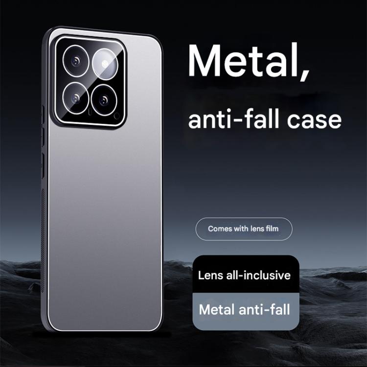 For Xiaomi 14 Ice Aluminum Metal Explosion-proof Frosted Phone Case