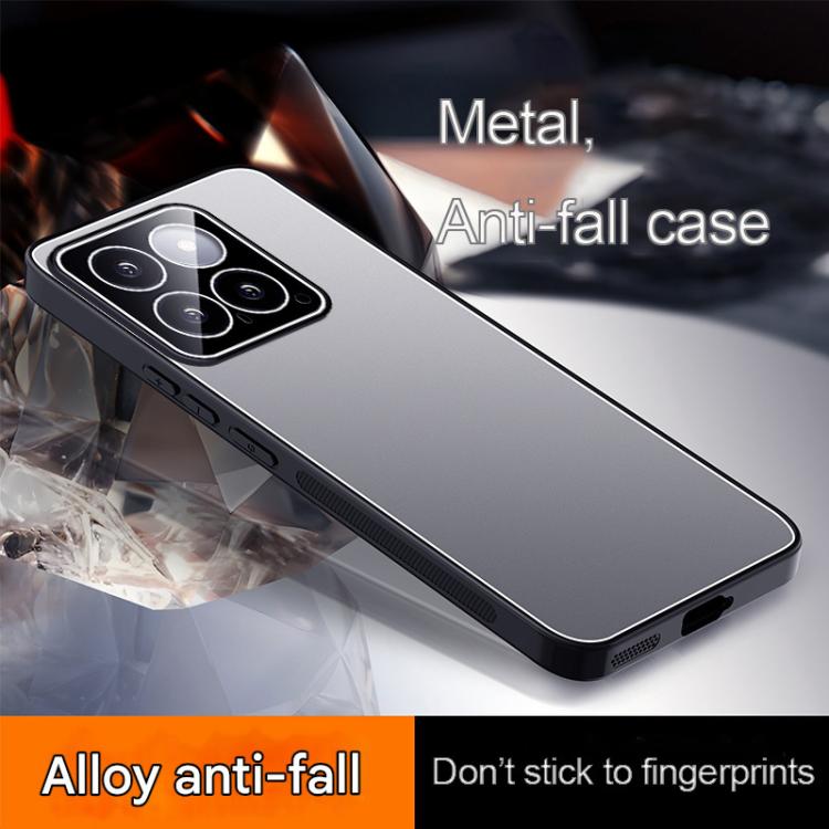 For Xiaomi 14 Ice Aluminum Metal Explosion-proof Frosted Phone Case