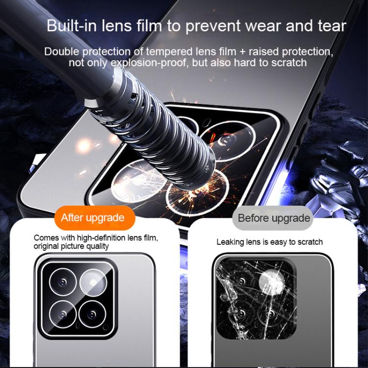 For Xiaomi 14 Ice Aluminum Metal Explosion-proof Frosted Phone Case