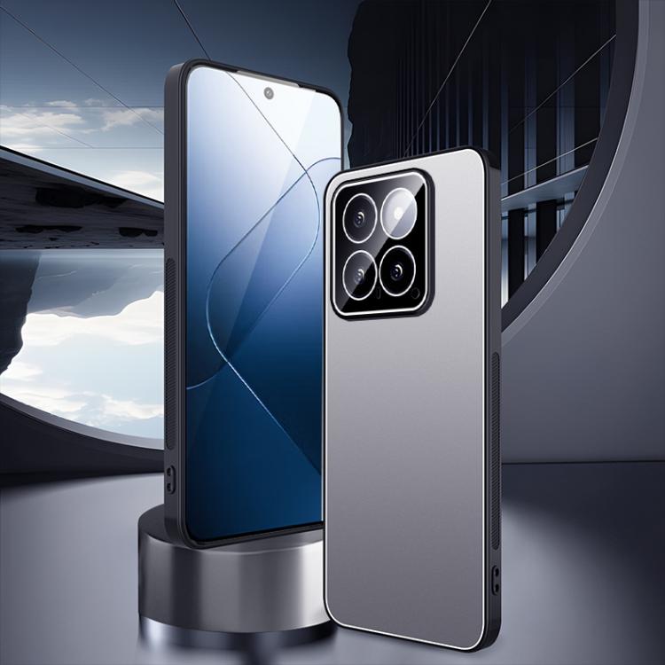 For Xiaomi 14 Pro Ice Aluminum Metal Explosion-proof Frosted Phone Case