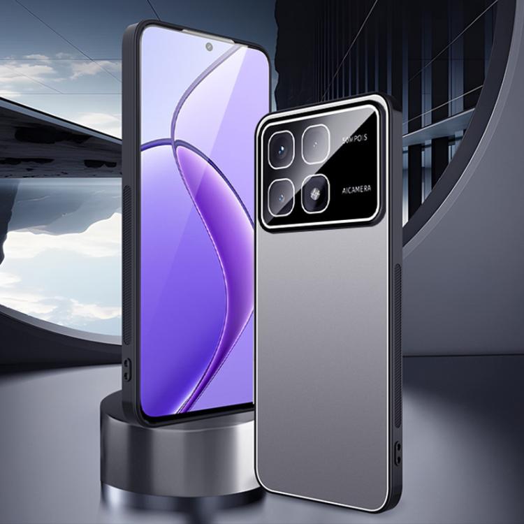 For Redmi K70 Ultra Ice Aluminum Metal Explosion-proof Frosted Phone Case