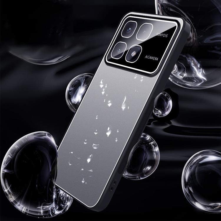 For Redmi K70 Ultra Ice Aluminum Metal Explosion-proof Frosted Phone Case