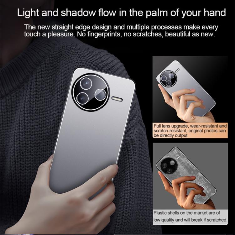 For Redmi K80 Ice Aluminum Metal Explosion-proof Frosted Phone Case