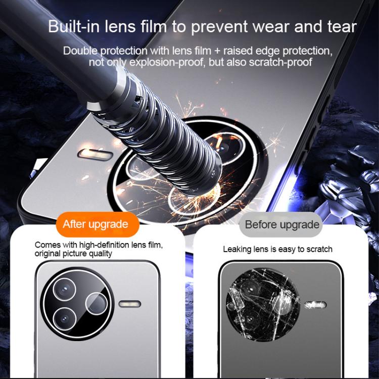 For Redmi K80 Ice Aluminum Metal Explosion-proof Frosted Phone Case