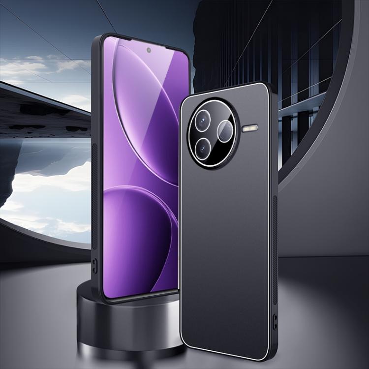 For Redmi K80 Ice Aluminum Metal Explosion-proof Frosted Phone Case
