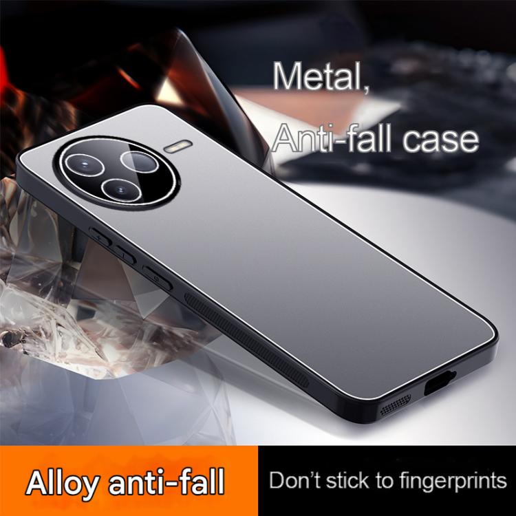 For Redmi K80 Ice Aluminum Metal Explosion-proof Frosted Phone Case