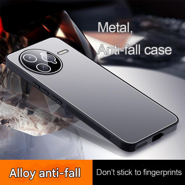 For Redmi K80 Pro Ice Aluminum Metal Explosion-proof Frosted Phone Case