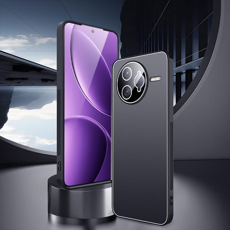 For Redmi K80 Pro Ice Aluminum Metal Explosion-proof Frosted Phone Case
