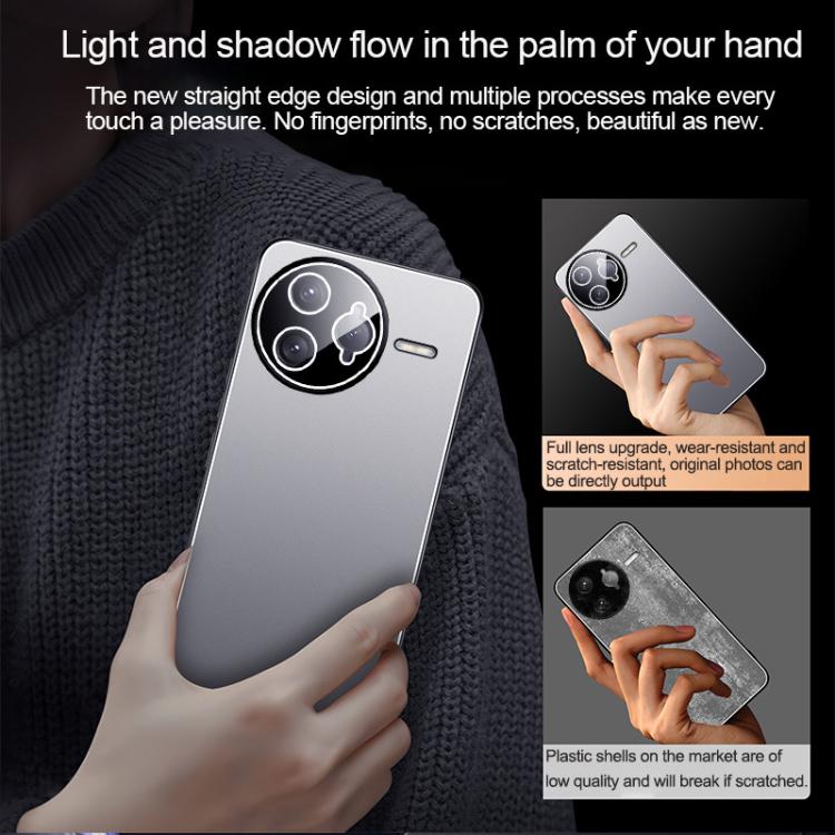 For Redmi K80 Pro Ice Aluminum Metal Explosion-proof Frosted Phone Case