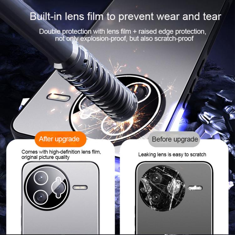 For Redmi K80 Pro Ice Aluminum Metal Explosion-proof Frosted Phone Case