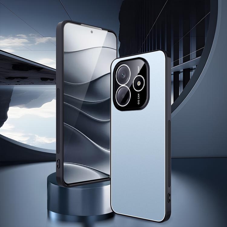 For Redmi Note 14 5G Ice Aluminum Metal Explosion-proof Frosted Phone Case