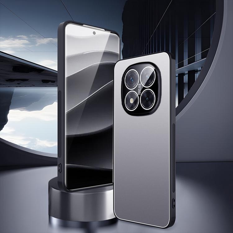 For Redmi Note 14 Pro 5G Ice Aluminum Metal Explosion-proof Frosted Phone Case